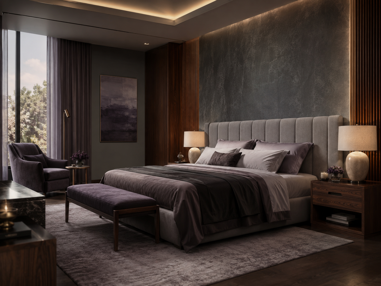 Luxury bedroom concept